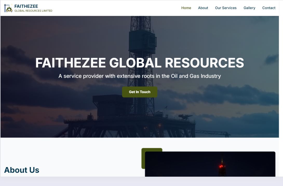 Faithezee Global Resources LTD - Website