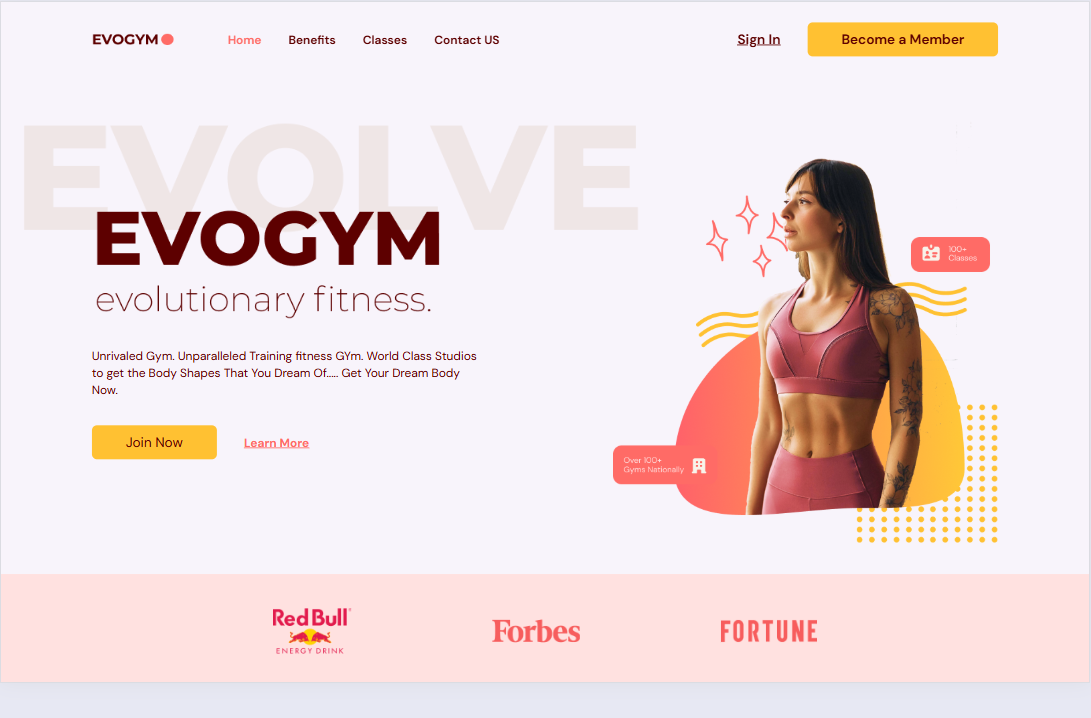 Evo Gym - Website